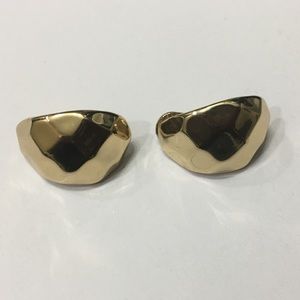 Hammered Metal Clip-on Earrings